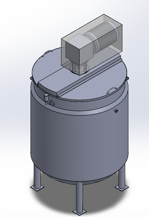 Ribbon Blender Mixer Alternate View